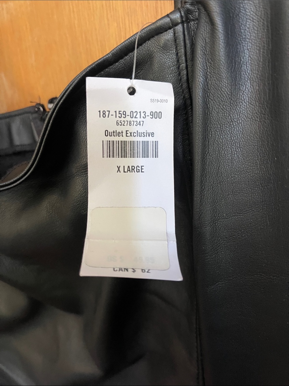 Abercrombie & Fitch Black Faux Leather Mini Dress - Picture 4 of 4